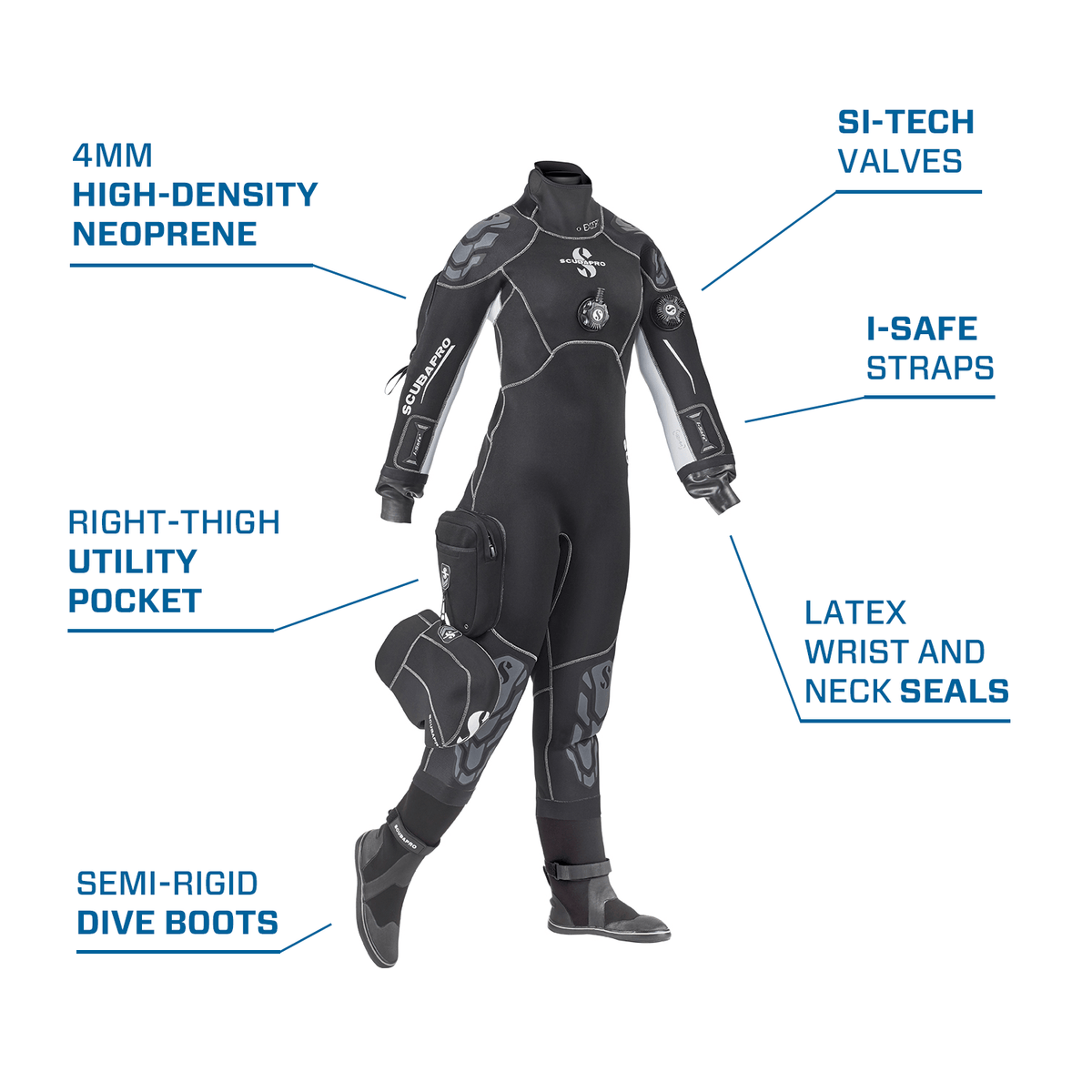 SCUBAPRO - Women's 4MM Exodry Drysuit
